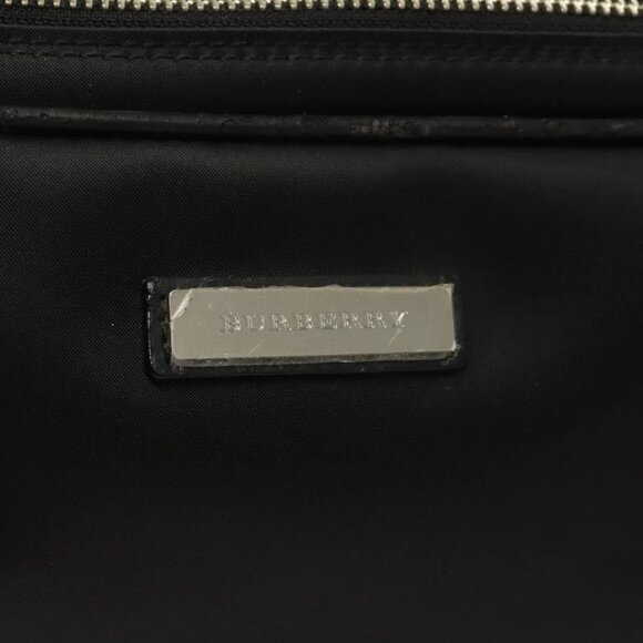 BURBERRY Clutch Bag Nylon Black Silver Auth bs27160 - Picture 10 of 16